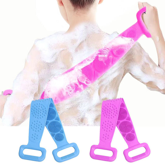 Gentle Silicone Back Scrubber Belt - Effortless Clean, Luxurious Feel