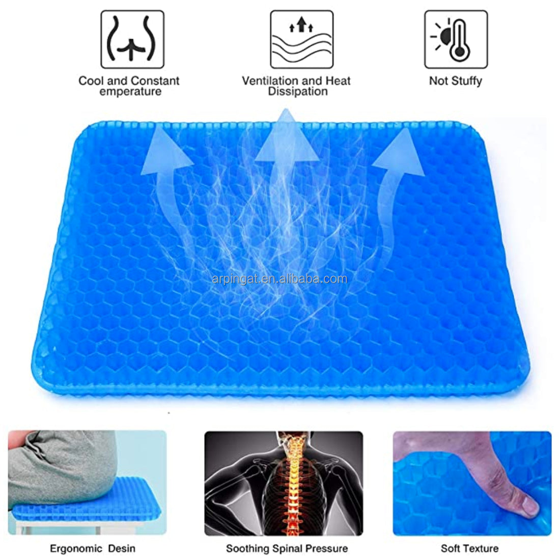 Cooling Egg Cushion – Flex Comfort for Long Sitting