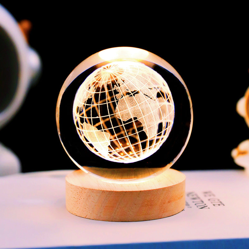 Solar System Crystal Night Lamp -Light Up Your Universe