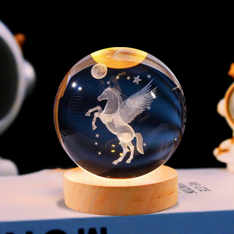 Solar System Crystal Night Lamp -Light Up Your Universe