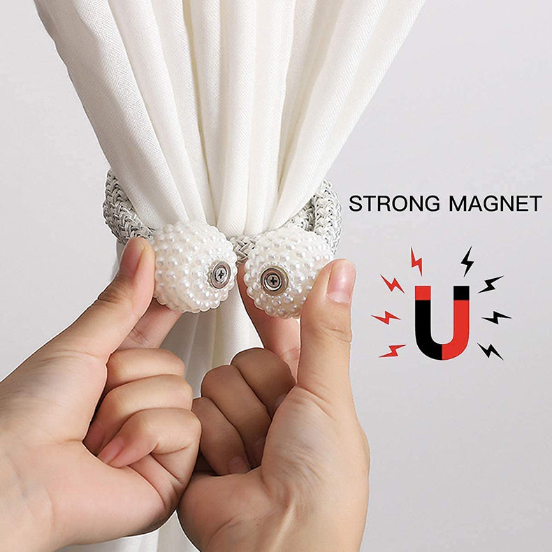 Stylish Magnetic Holdbacks – Effortless Curtain Control